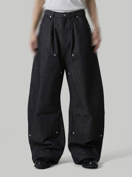 Double Knee Baggy Denim Jeans