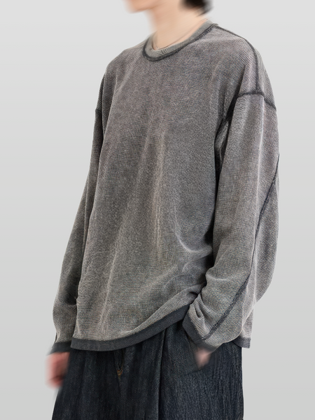 Faded Reverse Stitch Waffle T-Shirt
