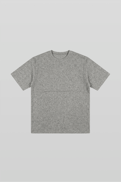 Ribbed Short-Sleeve T-Shirt